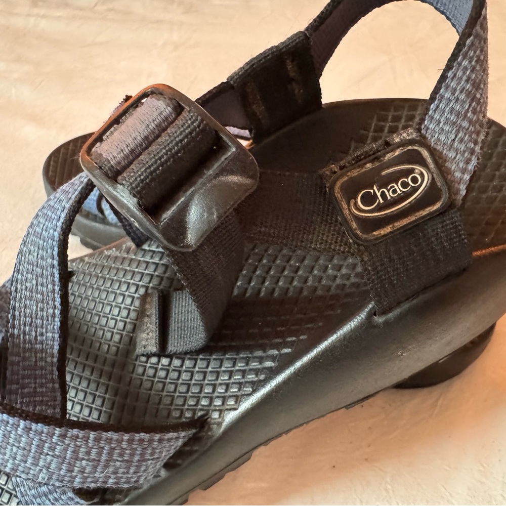 Chaco Women's Strappy Black and Blue Sandals - Picture 3 of 3